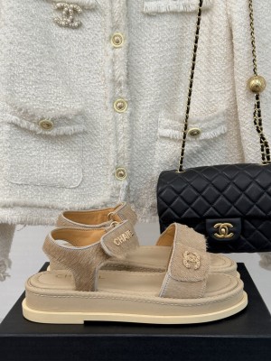 Chanel CC Logo Beach Sandals 2025 05