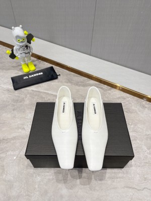 Jil Sander Lambskin Flats White