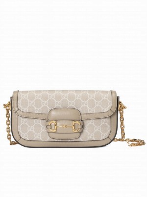 Gucci Horsebit 1955 Shoulder Bag 735178 Cream