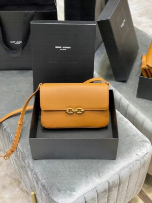 YSL LE MAILLON SATCHEL IN SMOOTH LEATHER 6497952  Apricot