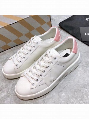 Golden Goose Purestar White Calfskin Sneaker Pink Spring/Summer 2021 Collection 34 