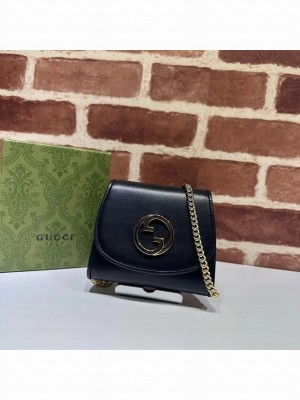 Gucci Blondie card case wallet GG 725219 black