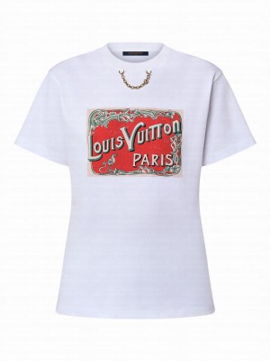 Louis Vuitton Women's LV Travel Stamp T-Shirt White