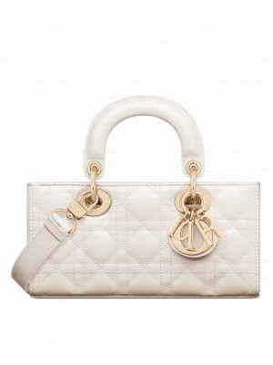Christian Dior Small Lady D-Joy Bag Cream