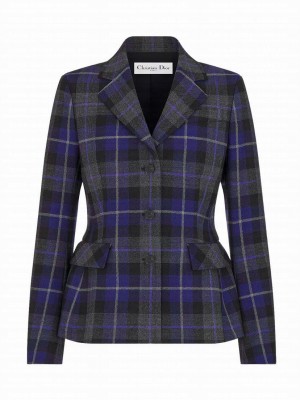 Christian Dior Women's Fitted Jacket Purple