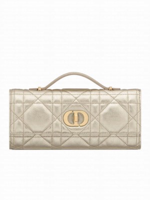 Christian Dior Miss Caro Top Handle clutch Golden