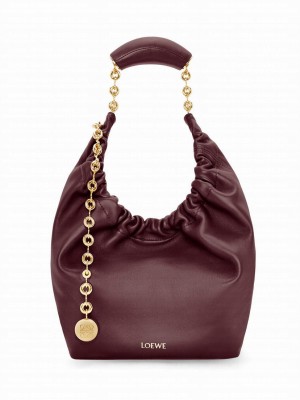Loewe Small Squeeze Bag In Nappa Lambskin Mauve