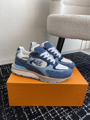 Louis Vuitton Unisex 1ACVFM Run Away Sneaker Blue 2024