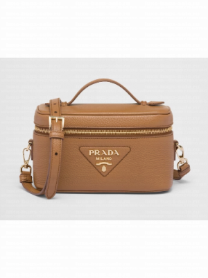 Prada Leather mini-bag 1BH202 Caramel