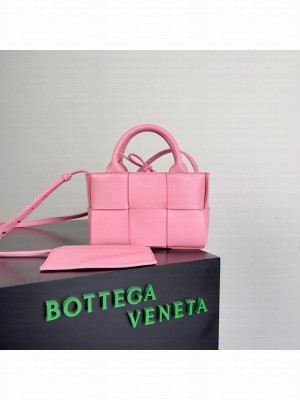 Bottega Veneta Candy Arco Tote Bag 729029 rose pink
