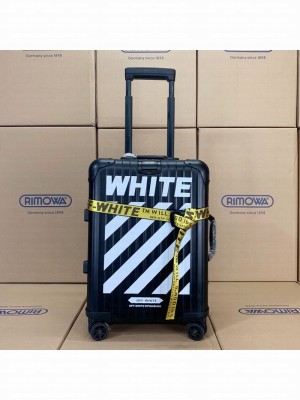 Off-White x Rimowa Striped Luggage Travel Bag Black 20/26/30 inches 2019 Collection