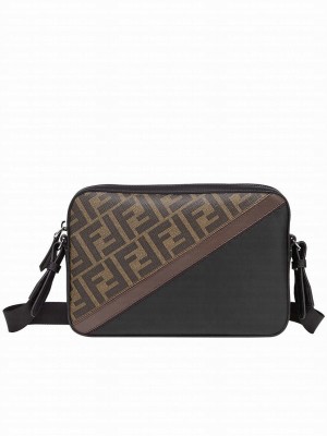 Fendi Camera Case Fabric Bag 7M0286 Coffee