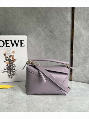 Loewe Puzzle Bag 24cm Leather 0681 Purple 