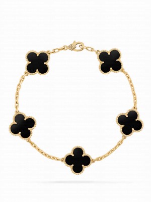 Van Cleef & Arpels Vintage Alhambra Bracelet Black