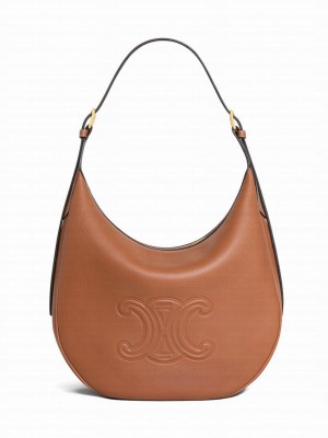 Celine Heloise Bag In Supple Calfskin Coffee