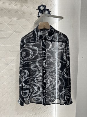 Chanel Printed Shirt black
