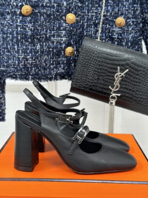 Hermes Jackie 50 pump black