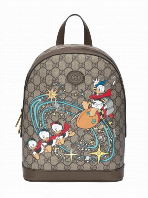Gucci x Disney small backpack Dark Coffee
