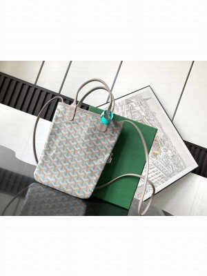 Goyard Poitiers Claire-Voie Mini Bag Blue