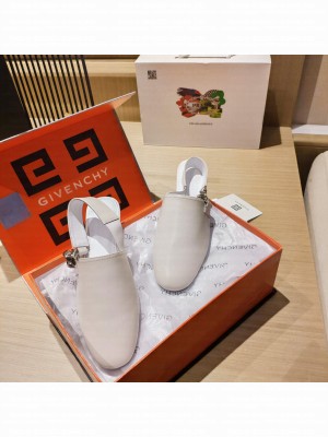 GIVENCHY Sandals in lambskin leather white 001