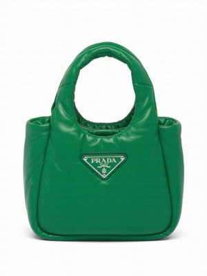 Prada Small Padded Prada Soft Nappa-leather Bag 1BA359 Green