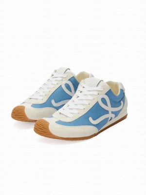 Loewe Unisex Ballet Runner 2.0 In Nylon And Calfskin Blue
