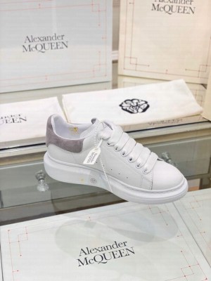 Alexander McQueen Oversized Platform Lace Up Creeper Sneakers Spring/Summer 2020 Collection, Suede Grey