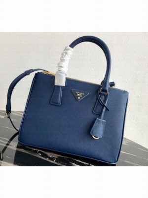 Prada Galleria Small Saffiano Leather Bag 1BA863 Blue