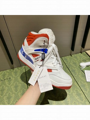 Gucci Unisex Basket High-Top Sneakers 06 2021 Collection