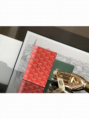 Goyard Grenelle Passport Cover Red
