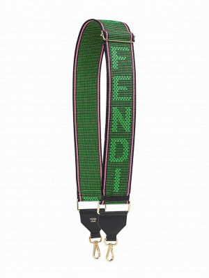 Fendi Ribbon Shoulder Strap 8AV134 Green