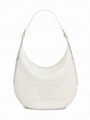 Celine Heloise Bag In Supple Calfskin White