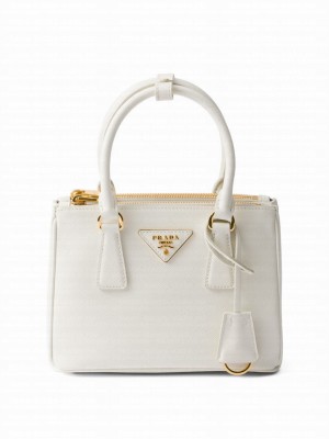 Prada Galleria Saffiano Leather Mini-bag 1BA906 White