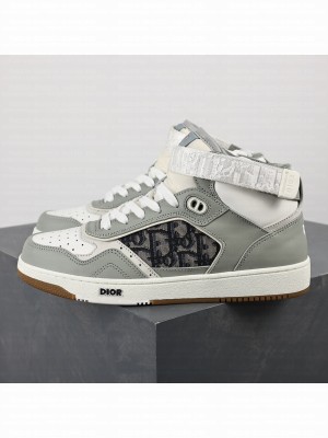 Dior Unisex B27 High-Top Sneaker Smooth Calfskin with Dior Oblique Jacquard 2023 033