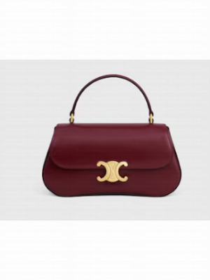CELINE TEEN CELINE LOLA IN SHINY CALFSKIN 119533 LIGHT BURGUNDY