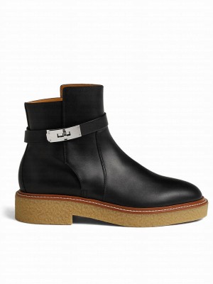 Hermes Women's History Ankle Boot Black