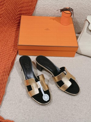 Hermes Heel 5cm Oasis Slipper Sandals 01