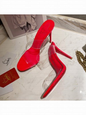 Christian Louboutin Just Nothing 10 mm Mule Red  2021 Collection