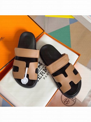 Hermes Unisex Chypre Flat Sandals 014