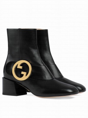 Gucci Women's Blondie Ankle Boot 700016 Black