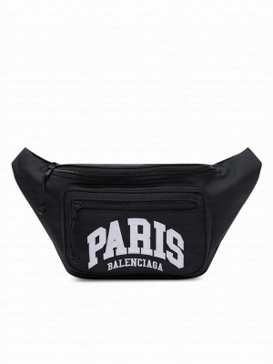Balenciaga City Paris Explorer Belt Bag Black