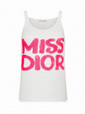 Christian Dior Women's Miss Dior Tank Top White