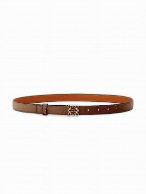 Loewe Anagram belt in pebble grain calfskin Gray