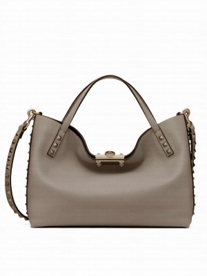 Valentino Garavani Rockstud Small Bag Gray
