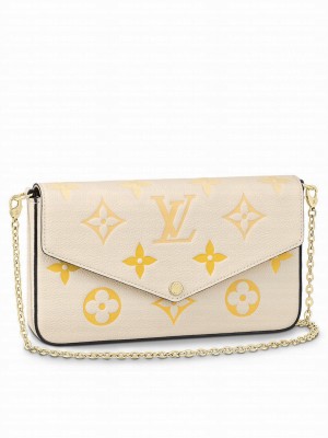Louis Vuitton Felicie Pochette M80498 Cream