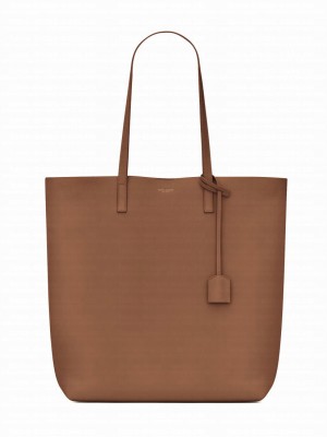 Saint Laurent Shopping Saint Laurent In Leather Coffee