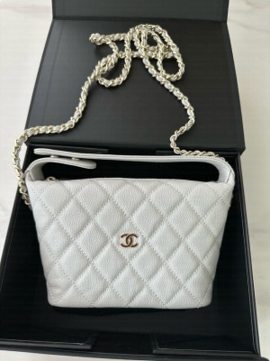 Chanel MINI Shoulder Bag Calfskin AS4386 white