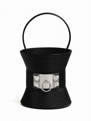 Hermes Mini Medor Tote Black