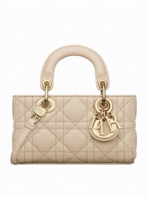 Christian Dior Small Lady D-Joy Bag Apricot