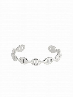 Hermes Women's Chaine D'ancre Enchainee Bracelet, Medium Model Silver